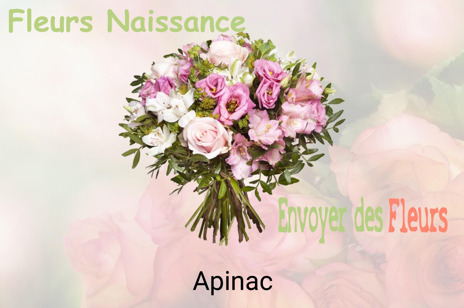 Bouquet de fleurs de naissance livré à Apinac